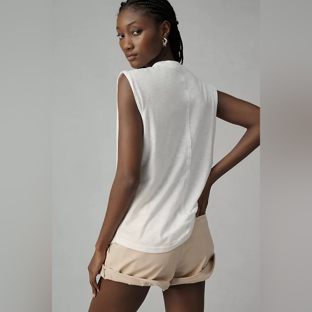 Pilcro by Anthropologie The Vinnie cotton Sleeve Tank - Picture 2 of 7